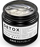 Organic Charcoal and Clay Mask - Acne Face Mask with Kaolin Clay, Organic Rosehip Oil, Vitamin C - Pore Minimizing, Gentle Exfoliating, Anti Aging Hydrating Mask - Acne, Blackhead Treatment