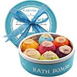 Aofmee Bath Bombs, 7 Pcs Fizzies Spa Kit Perfect for Moisturizing Skin, Birthday Valentines Mothers Day Anniversary Christmas Best Gifts Idea for Women, Mom, Her, Kids