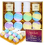 Bath Bombs Gift Set - Spa Luxetique Shower Bomb Set for Women with Essential Oils, Home Spa Handmade Fizzies Bubble Bombs, Mother's Day Gifts for Women Moms