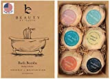 Bath Bombs Gift Set - 6 Relaxing Scents, USA Made Bath Bombs for Women & Men, Natural Bath Bombs for Kids Bath Bombs, Bath Bombs for Girls, Bathbomb Bath Sets for Women Gift Idea, Spa Gifts for Women