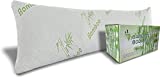Bamboo Body Pillow for Adults - Shredded Memory Foam Long Cooling Full Pillows, Removable and Washable Bamboo Hypoallergenic Cover with Zipper