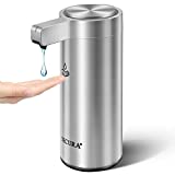 Secura Automatic Soap Dispenser 9 oz/270ml Stainless Steel Infrared Sensor Touchless Soap Dispenser Suitable for Kitchen / Bathroom / Hotel / Offfice