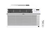 LG 8,000 BTU 115V Window-Mounted Air Conditioner with Remote Control, White