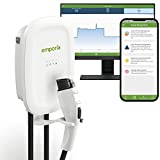 Emporia Smart Level 2 EV Charger | Up to 48 Amp | WiFi Enabled Electric Vehicle Charger | NEMA 14-50 or Hardwired | Indoor/Outdoor Charging Station | 24-Ft Cable