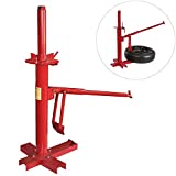 HTTMT- Portable Tire Changer Changing Machine Car Truck Motorcycle Manual Bead Breaker Weights Remover Lift Stands Transmission [P/N: US-ET-TOOL004-RED1]