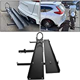 ECOTRIC 600LBS Motorcycle Carrier Mount Dirt Bike Rack Hitch Hauler Black Steel |with Loading Ramp| Superior Heavy Duty (You Will Receive Two Packages for This Item)