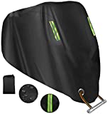 Motorcycle Cover All Season, XX-Large Waterproof Sun Outdoor Indoor Scooter Shelter Protection Durable & Tear Proof Night Reflective with Lock-Holes & Storage Bag Fits up to 104' Motorcycles Vehicle