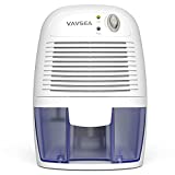 VAVSEA Small Electric Dehumidifier, 1200 Cubic Feet (215 sq ft) Portable Mini Dehumidifier Quiet Use for High Humidity in Home, Bathroom, Bedroom, Kitchen, Basements, Wardrobe Closet, Office, RV…