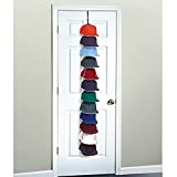 Perfect Curve Cap Rack System 36 – Baseball Cap Organizer (12 Clips Hold up to 36 caps,Black)