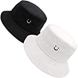 MaxNova Bucket Hats Summer Travel Beach Sun Hat Embroidery Visor Outdoor Cap Unisex 2pack