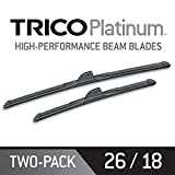 TRICO Platinum® 26 Inch & 18 inch pack of 2 High Performance Automotive Replacement Windshield Wiper Blades For My Car (25-2618), Easy DIY Install & Superior Road Visibility