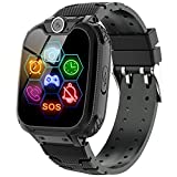 Smart Watch for Kids - Kids Smartwatch Boys Girls Kids Smart Watches with Camera 14 Children Learning Games Alarm Clock Music Player Calculator for 4-12 Years Kids Electronic Learning Toys(Black)