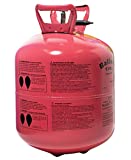 TCDesignerProducts Disposable Helium Tank, 15 Cubic Feet, 50 Assorted Latex Balloons, 1 Ribbon Roll, Easy-Opening Valve and Filler Tube